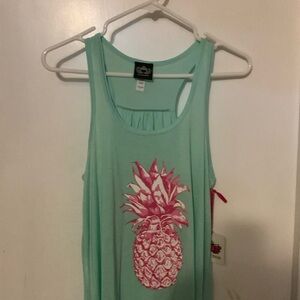NWT KATYDID Pineapple tank top size Large L